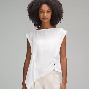 Lululemon asymmetrical pleated layer tank